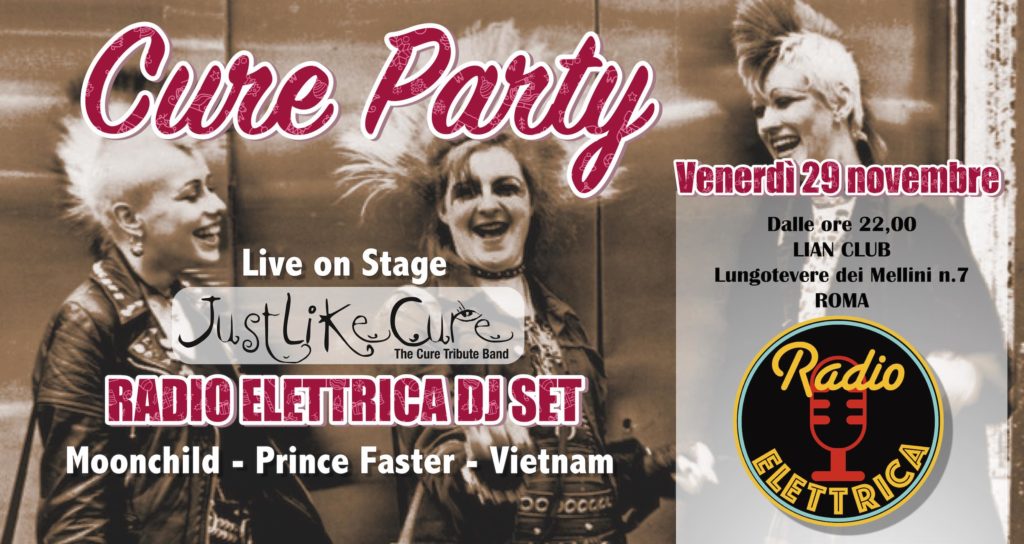 radio elettrica cure party 29 novembre 2019 lian roma