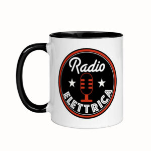 tazza radio elettrica logo rosso