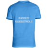 T-Shirt Io ascolto Radio Elettrica (fronte : retro) azzurra (unisex) retro
