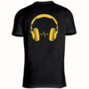 t-shirt radio elettrica headphones retro