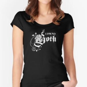 I Found Goth Fitted Scoop T-Shirt (Loopyful Design X Radio Elettrica)