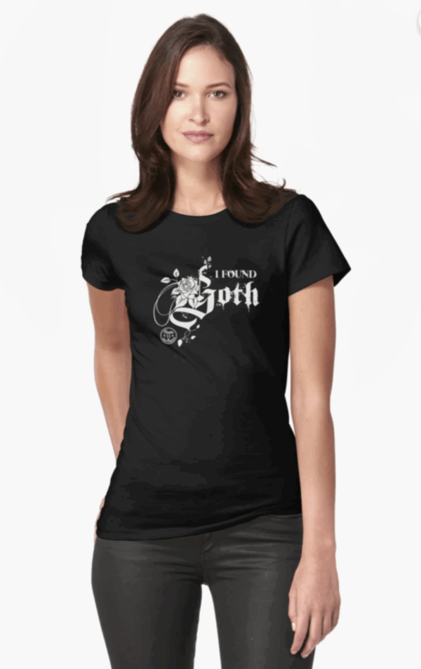 I Found Goth Fitted T-Shirt (Loopyful Design X Radio Elettrica)