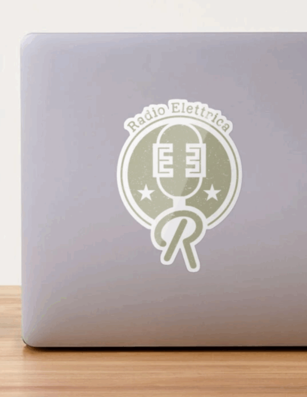 Logo bold Sticker (Loopyful Design X Radio Elettrica)